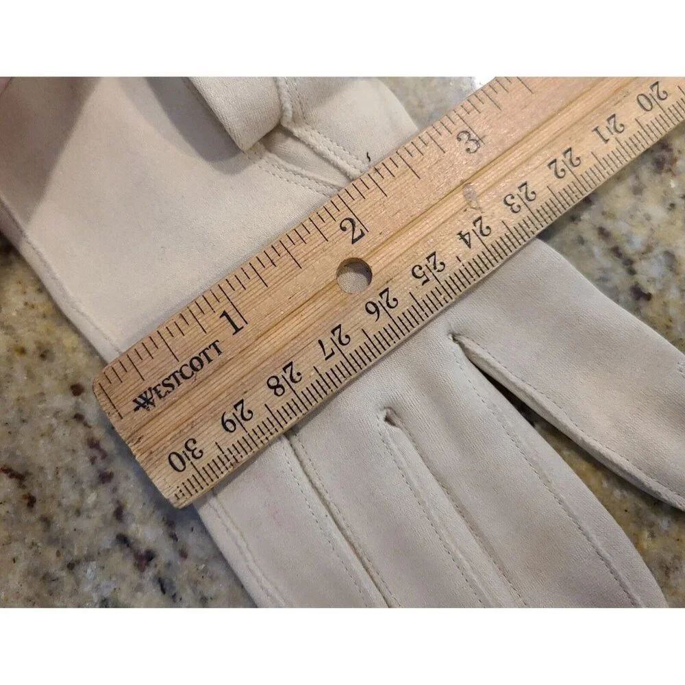 Vintage Womens Size S 6 Beige Cotton Formal 14